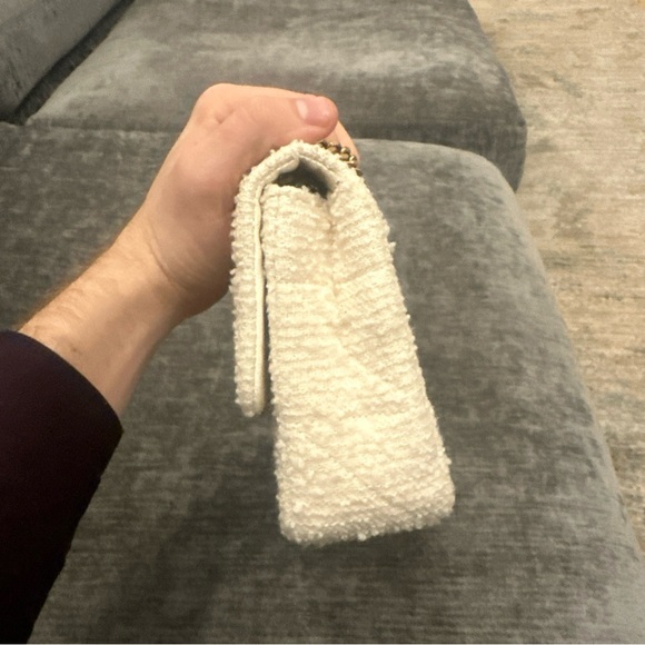 Saint Laurent tweed Cream Chain Shoulder Bag - Picture 2 of 11